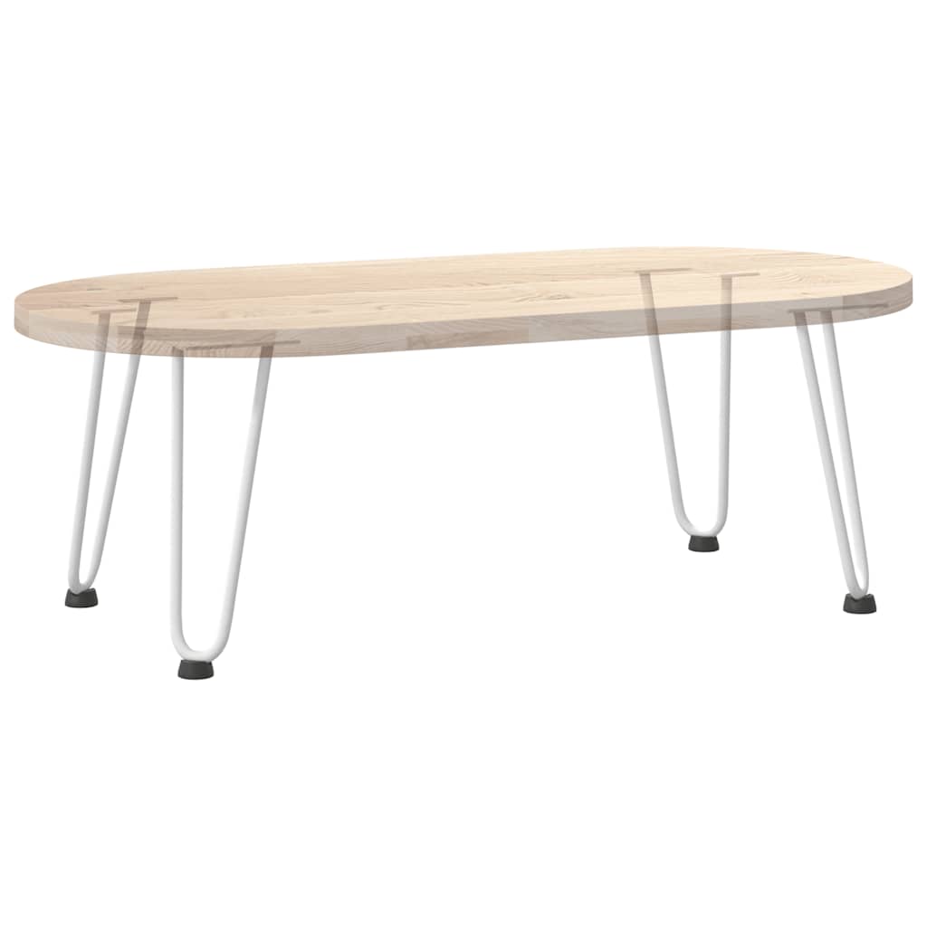 Pieds en épingle à cheveux pour table basse 4 pièces Blanc 30 cm Acier massif - XIOS