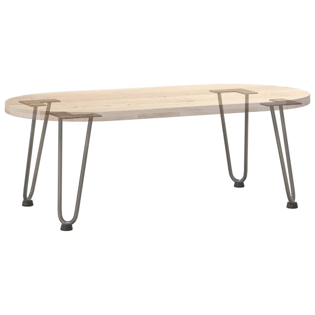 Pieds en épingle à cheveux pour table basse 4 pièces Acier naturel 30 cm Acier massif - XIOS