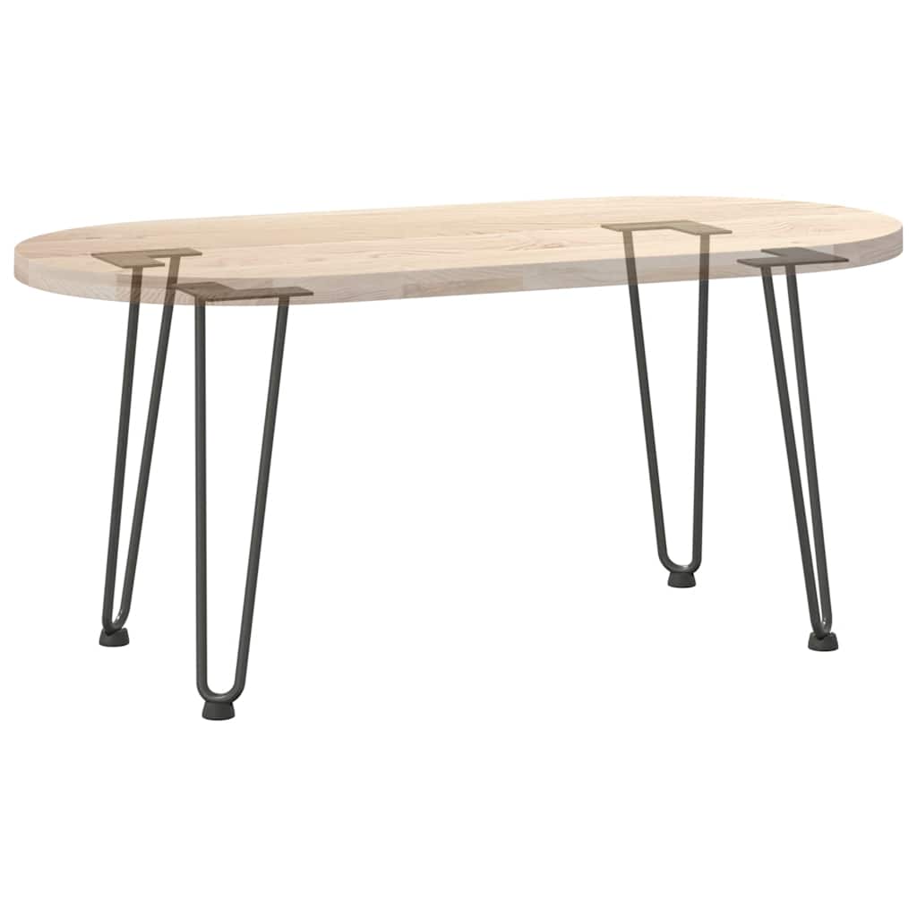 Pieds en épingle à cheveux pour table basse 4 pièces Anthracite 42 cm Acier massif - XIOS