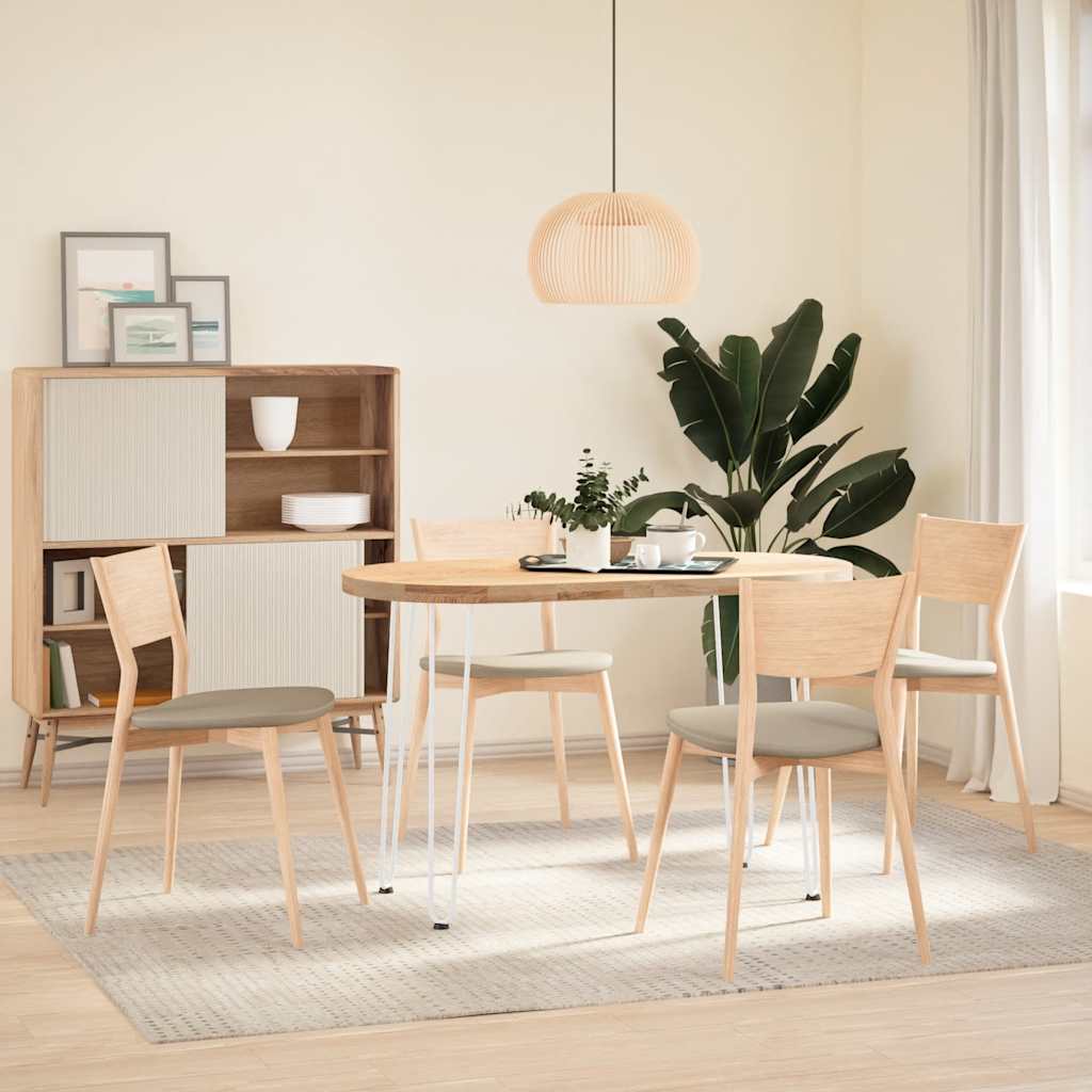 Pieds en épingle à cheveux pour consoles, lot de 4, blanc, 72 cm, acier massif - XIOS