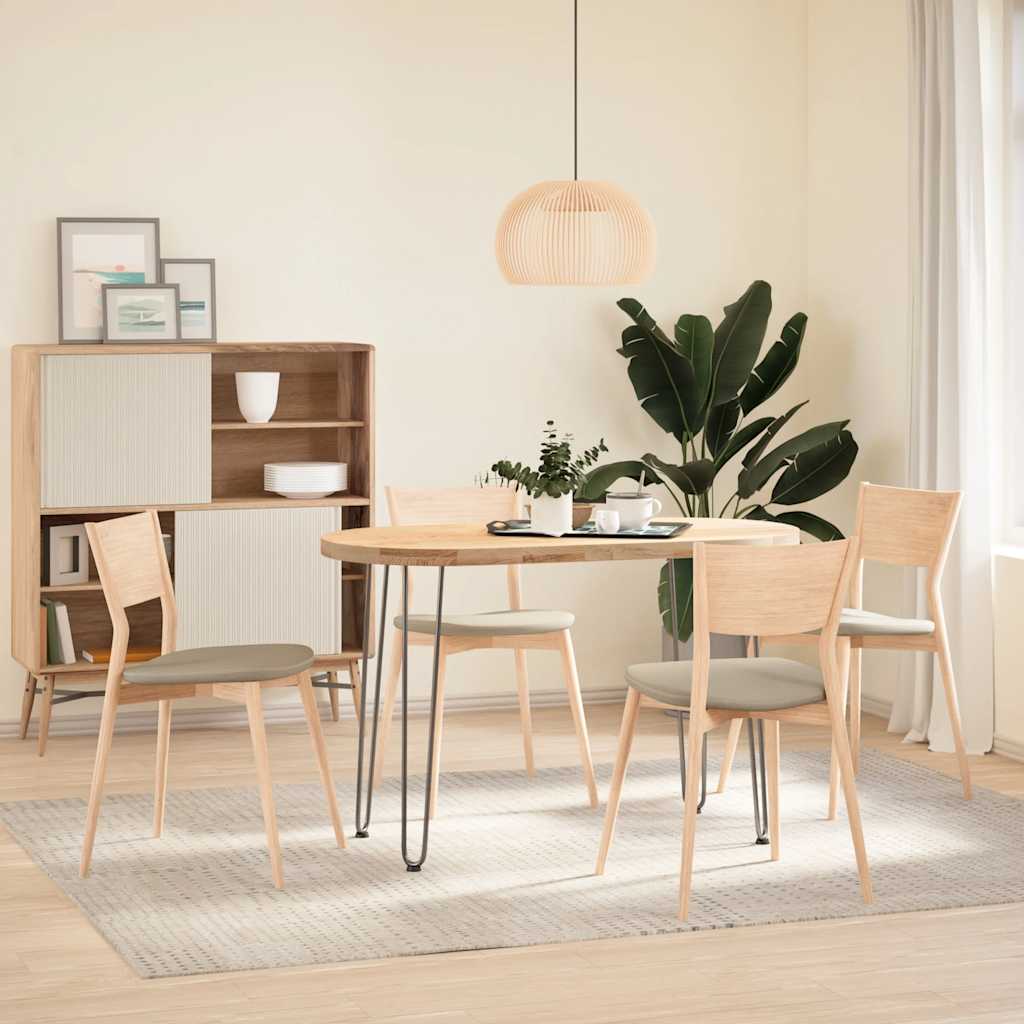 Pieds en épingle à cheveux pour consoles, lot de 4, acier naturel, 72 cm, acier massif - XIOS