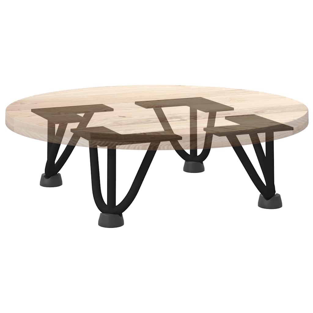 Pieds en épingle à cheveux pour table basse 4 pièces Noir 10 cm Acier massif - XIOS