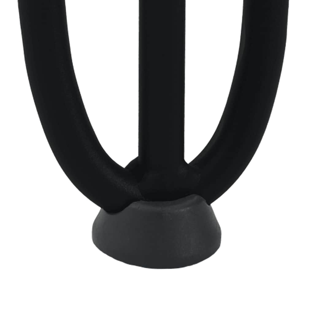 Pieds en épingle à cheveux pour table basse 4 pièces Noir 10 cm Acier massif - XIOS