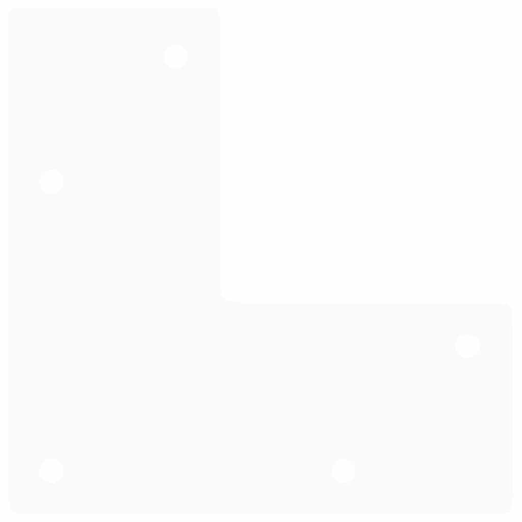 Pieds en épingle à cheveux pour table basse 4 pièces Blanc 10 cm Acier massif - XIOS