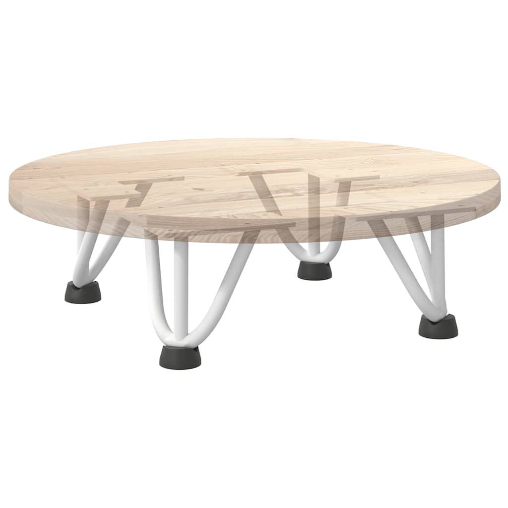 Pieds en épingle à cheveux pour table basse 4 pièces Blanc 10 cm Acier massif - XIOS