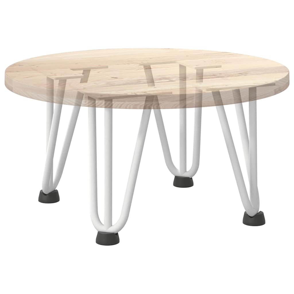 Pieds en épingle à cheveux pour table basse 4 pièces Blanc 20 cm Acier massif - XIOS