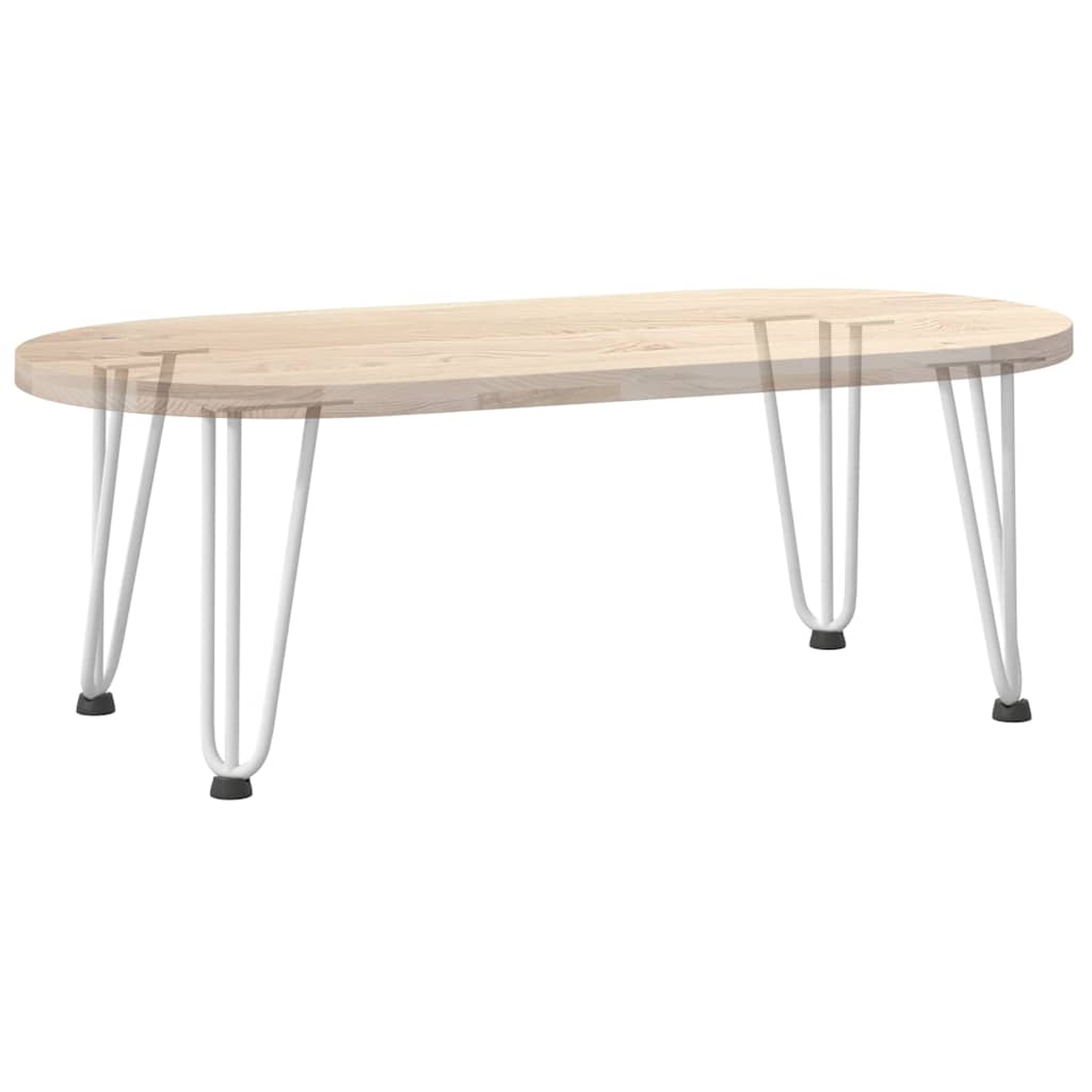 Pieds en épingle à cheveux pour table basse 4 pièces Blanc 30 cm Acier massif - XIOS