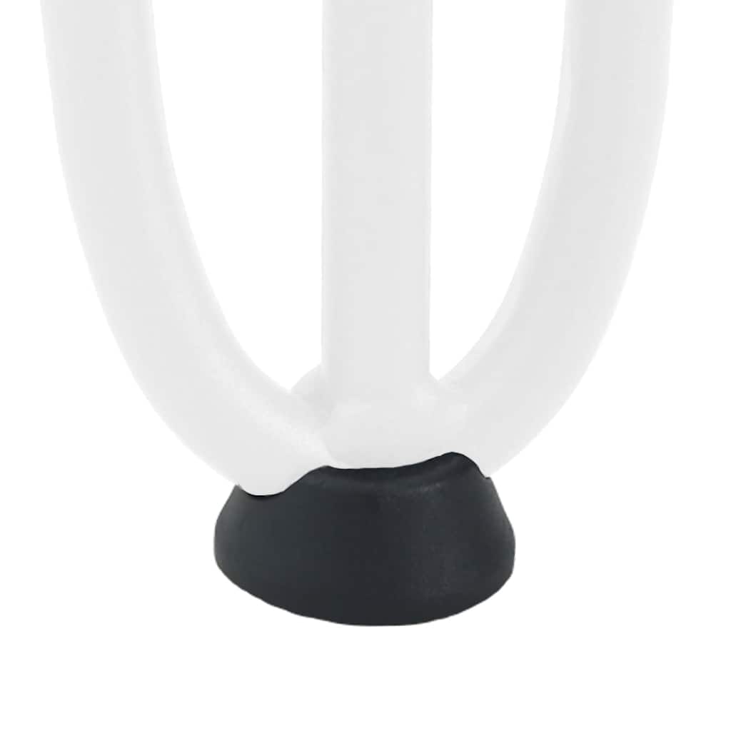 Pieds en épingle à cheveux pour table basse 4 pièces Blanc 30 cm Acier massif - XIOS