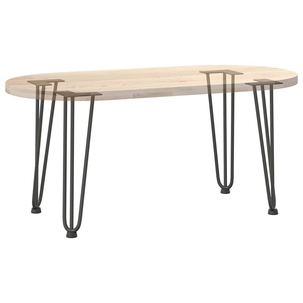 Pieds en épingle à cheveux pour table basse 4 pièces Anthracite 42 cm Acier massif - XIOS