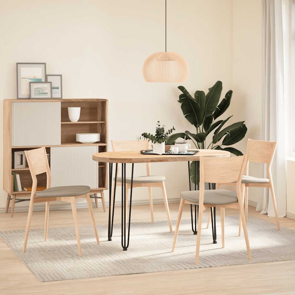 Pieds en épingle à cheveux pour consoles, lot de 4, noir, 72 cm, acier massif - XIOS