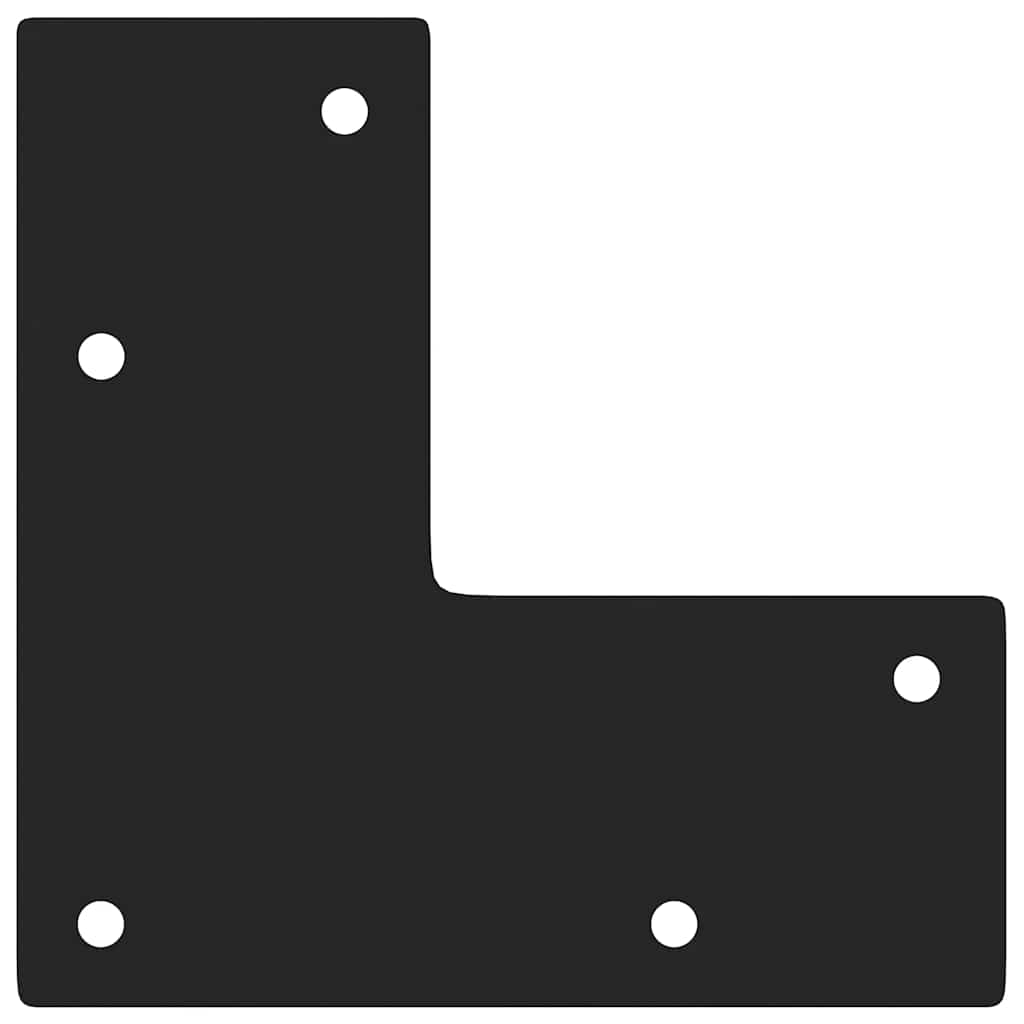 Pieds en épingle à cheveux pour consoles, lot de 4, noir, 72 cm, acier massif - XIOS