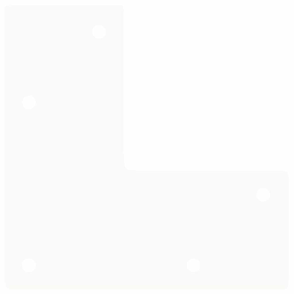 Pieds en épingle à cheveux pour consoles, lot de 4, blanc, 72 cm, acier massif