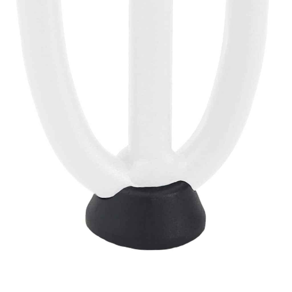 Pieds en épingle à cheveux pour consoles, lot de 4, blanc, 72 cm, acier massif