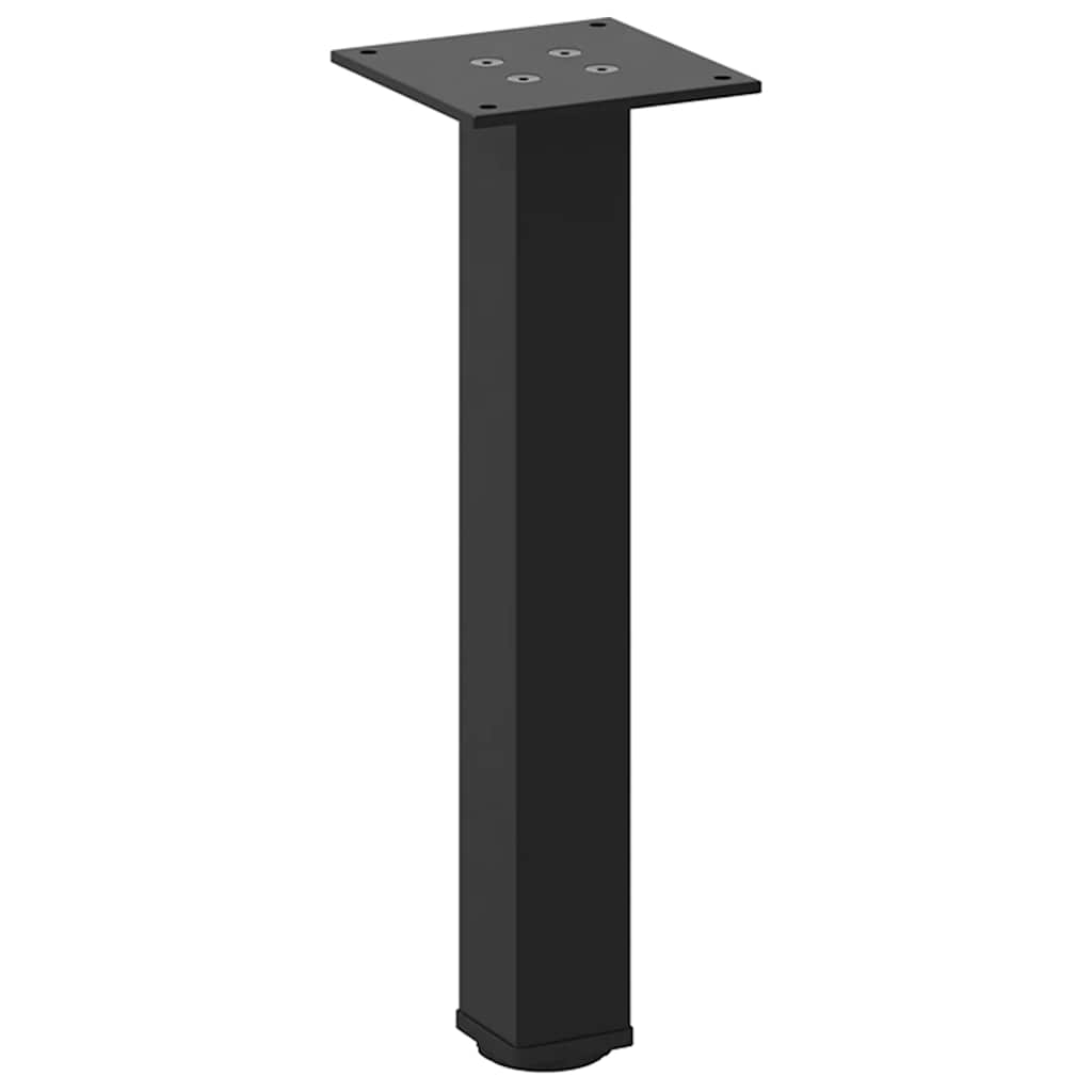 Pieds de table basse 4 pièces Noir 30-32 cm Acier - XIOS
