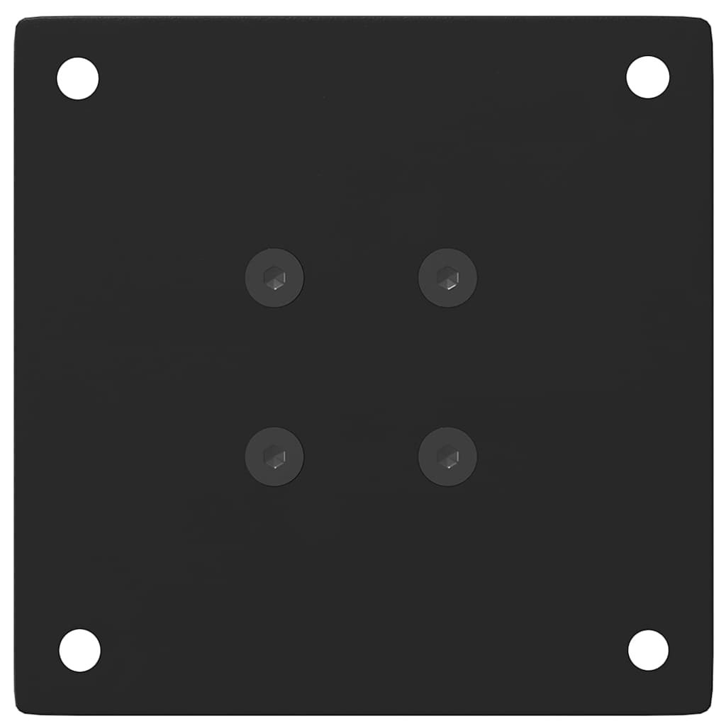 Pieds de table basse 4 pièces Noir 30-32 cm Acier - XIOS