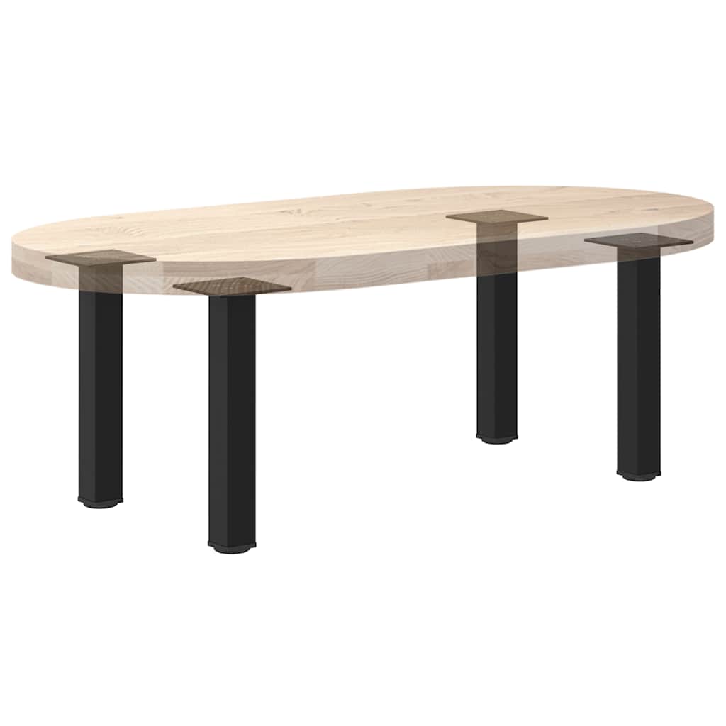 Pieds de table basse 4 pièces Noir 30-32 cm Acier - XIOS