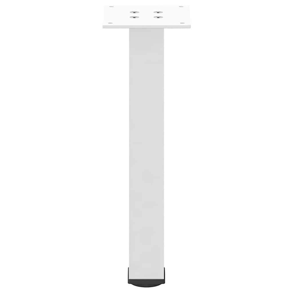 Pieds de table basse 4 pièces Blanc 30-32 cm Acier - XIOS