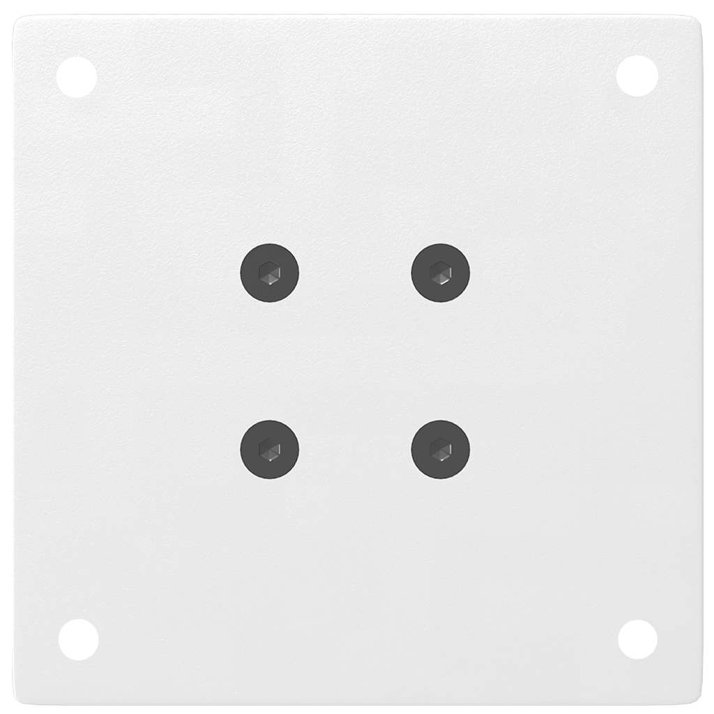 Pieds de table basse 4 pièces Blanc 30-32 cm Acier - XIOS