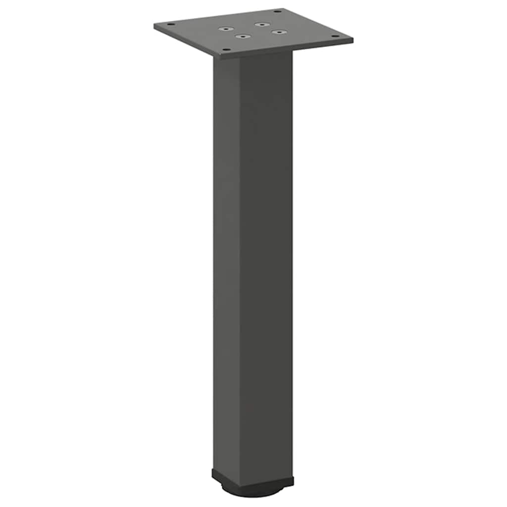 Pieds de table basse 4 pièces Anthracite 30-32 cm Acier - XIOS