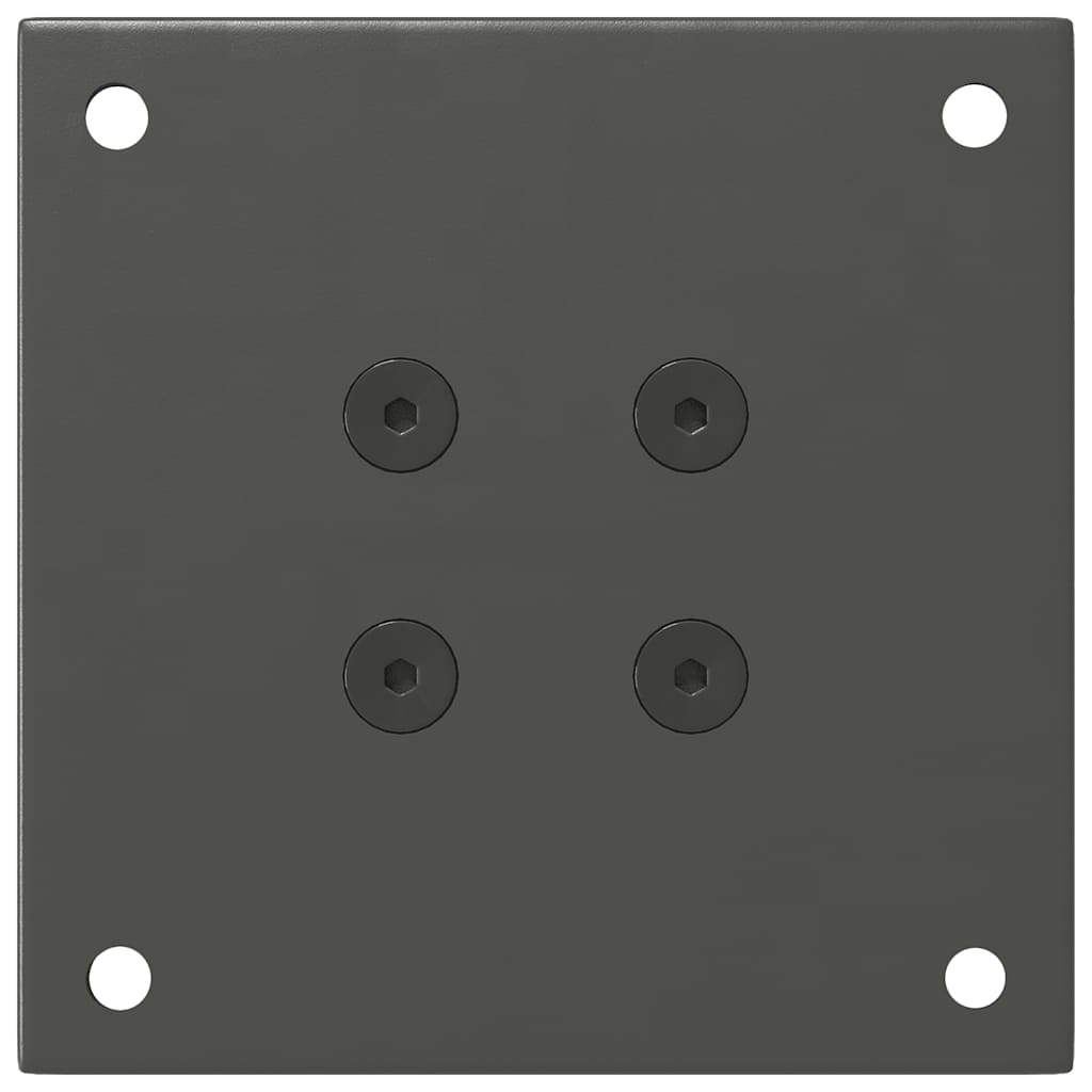 Pieds de table basse 4 pièces Anthracite 30-32 cm Acier - XIOS