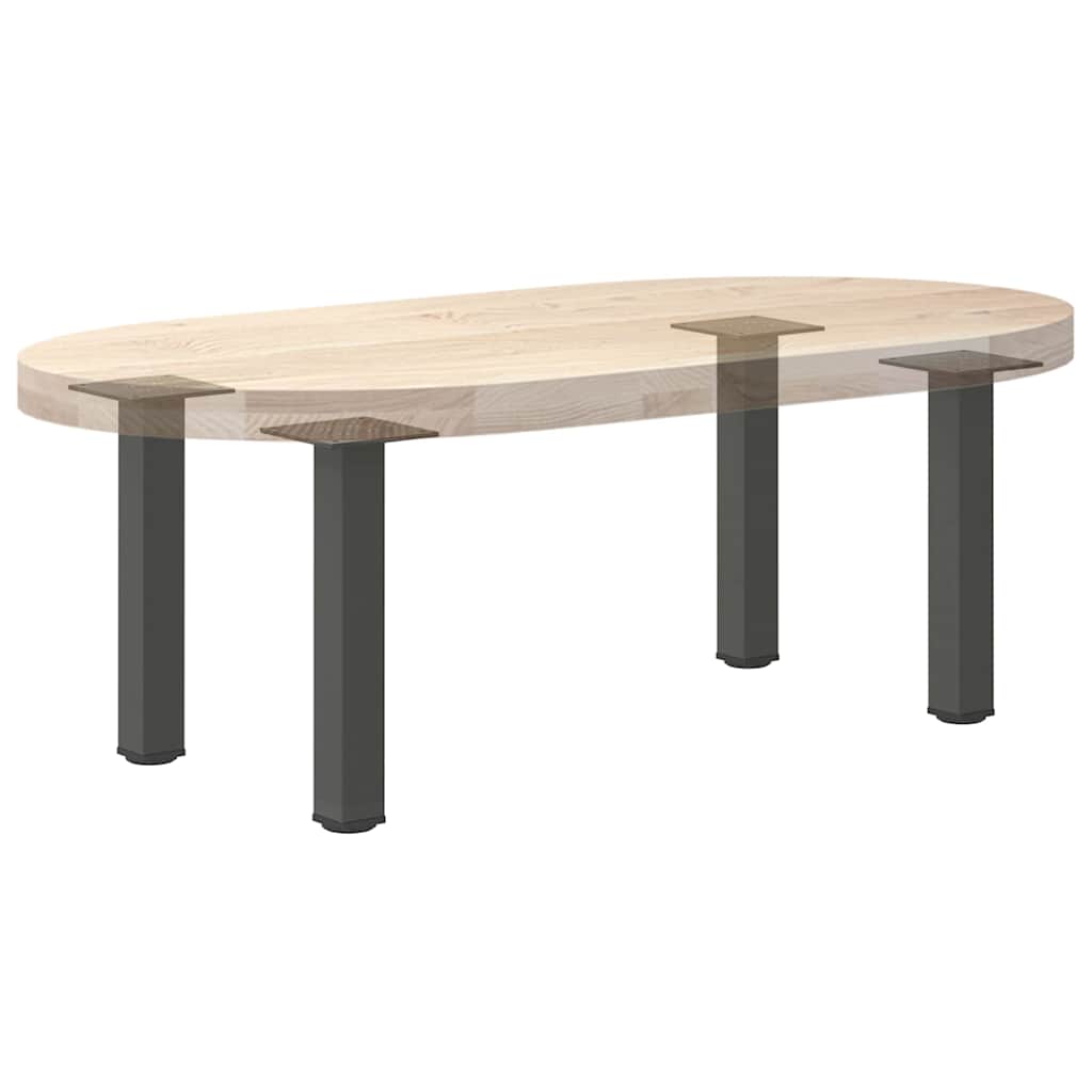 Pieds de table basse 4 pièces Anthracite 30-32 cm Acier - XIOS
