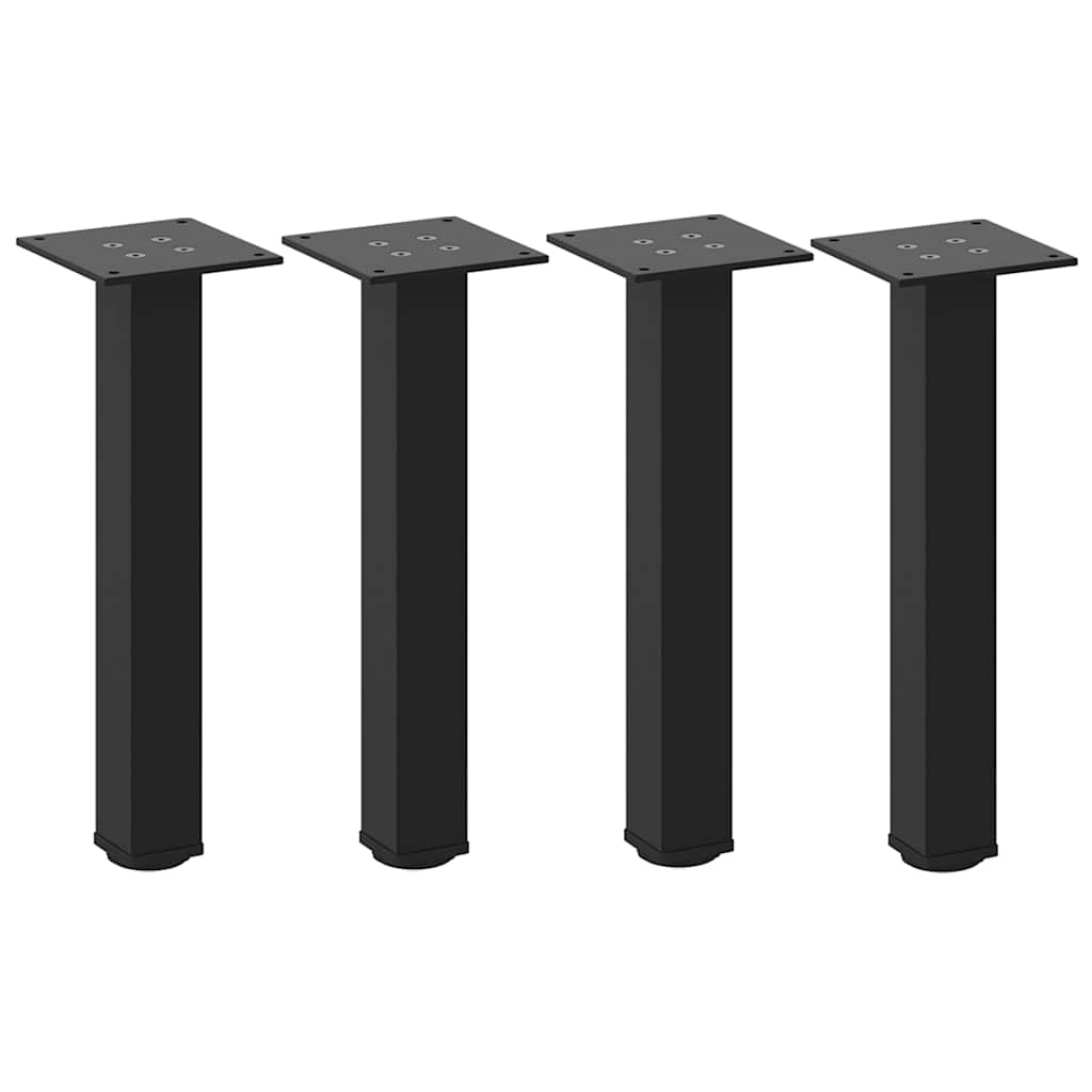 Pieds de table basse 4 pièces Noir 42-44 cm Acier - XIOS