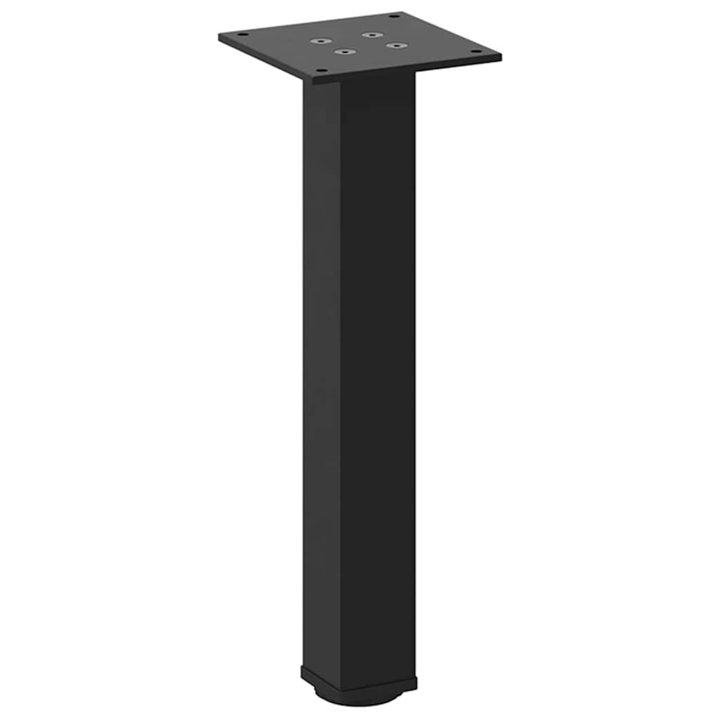 Pieds de table basse 4 pièces Noir 42-44 cm Acier - XIOS