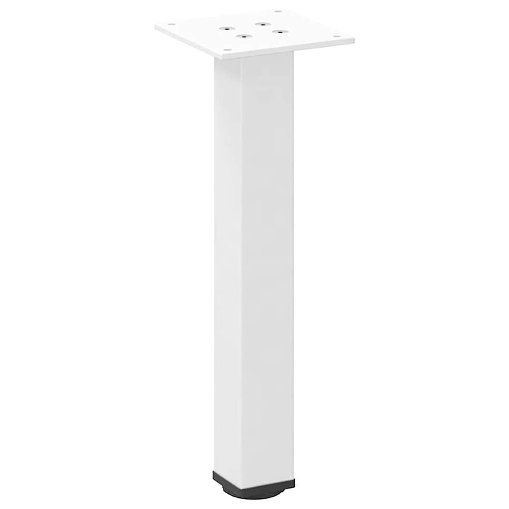 Pieds de table basse 4 pièces Blanc 42-44 cm Acier - XIOS