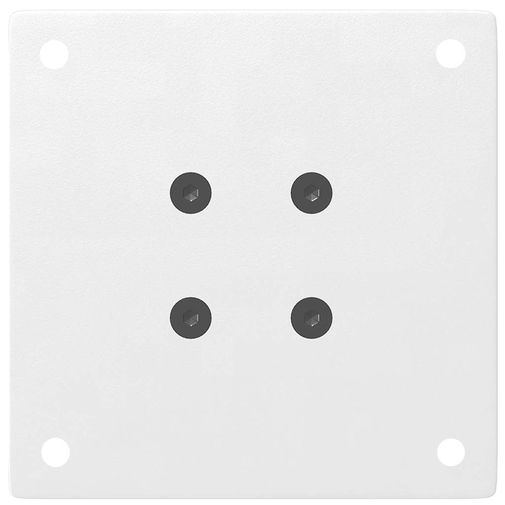 Pieds de table basse 4 pièces Blanc 42-44 cm Acier - XIOS