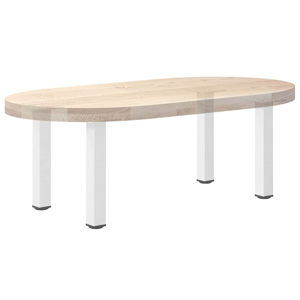 Pieds de table basse 4 pièces Blanc 42-44 cm Acier - XIOS