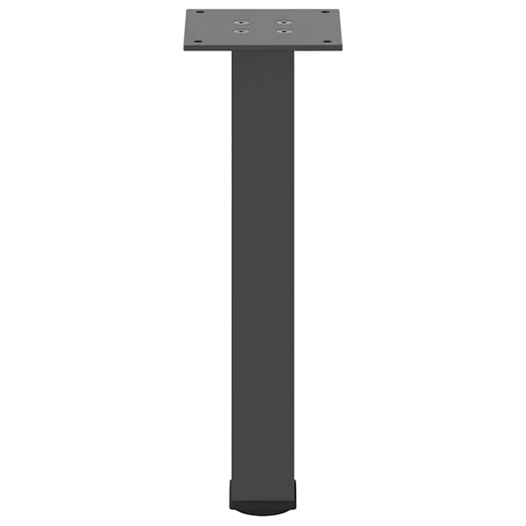 Pieds de table basse 4 pièces Anthracite 42-44 cm Acier - XIOS