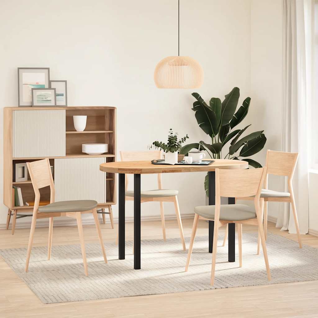 Pieds de table console 4 pièces Noir 72-74 cm Acier - XIOS