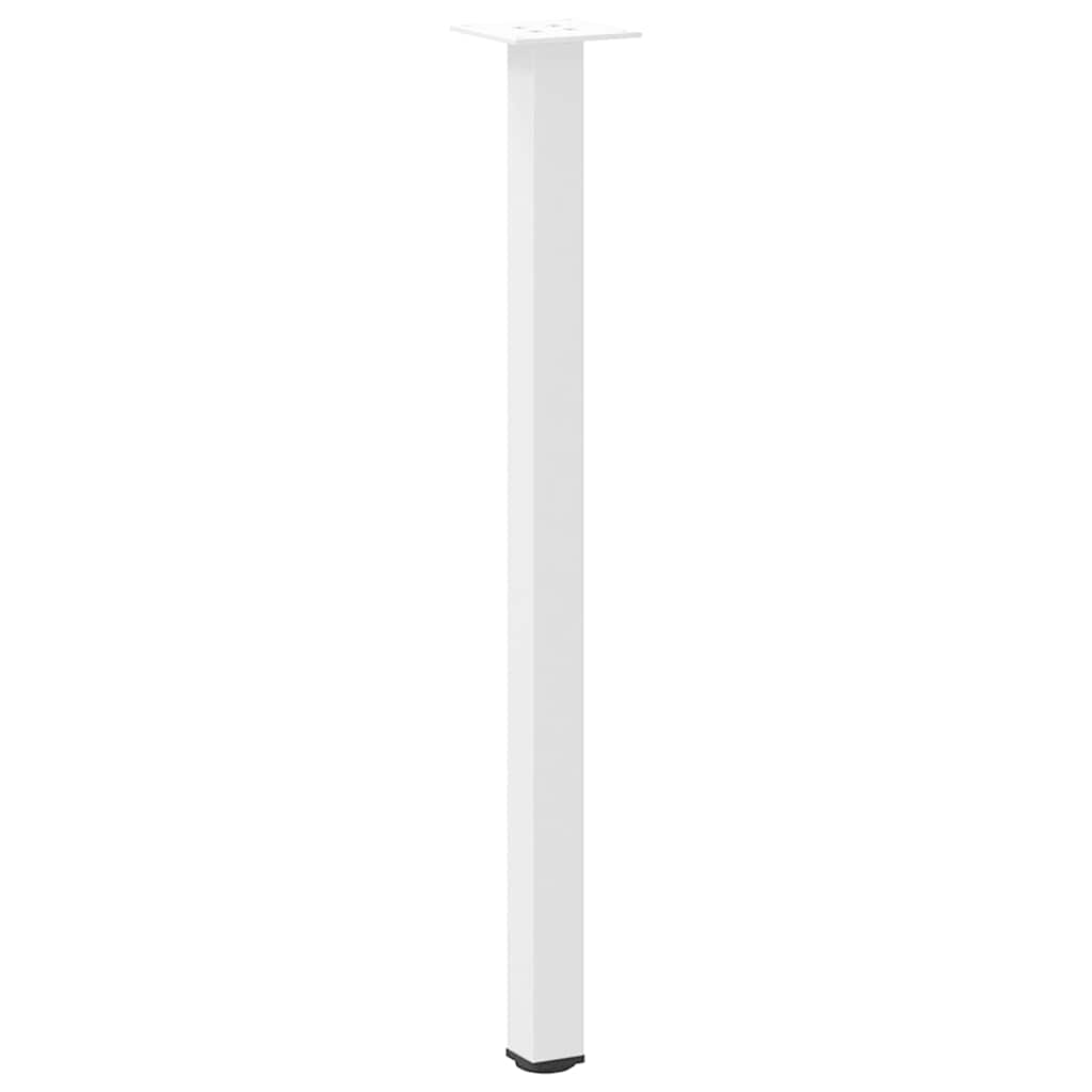 Pieds de table console 4 pièces Blanc 72-74 cm Acier - XIOS