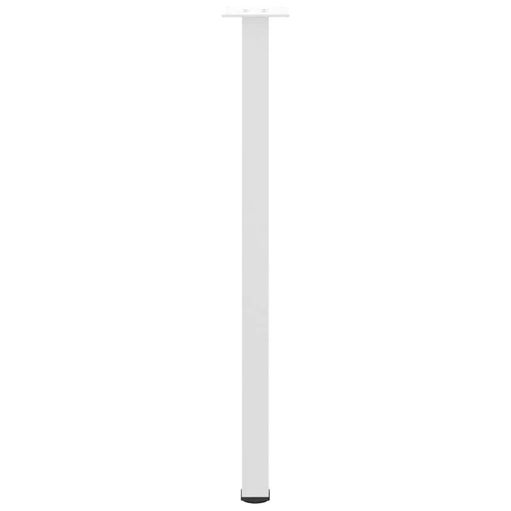 Pieds de table console 4 pièces Blanc 72-74 cm Acier - XIOS
