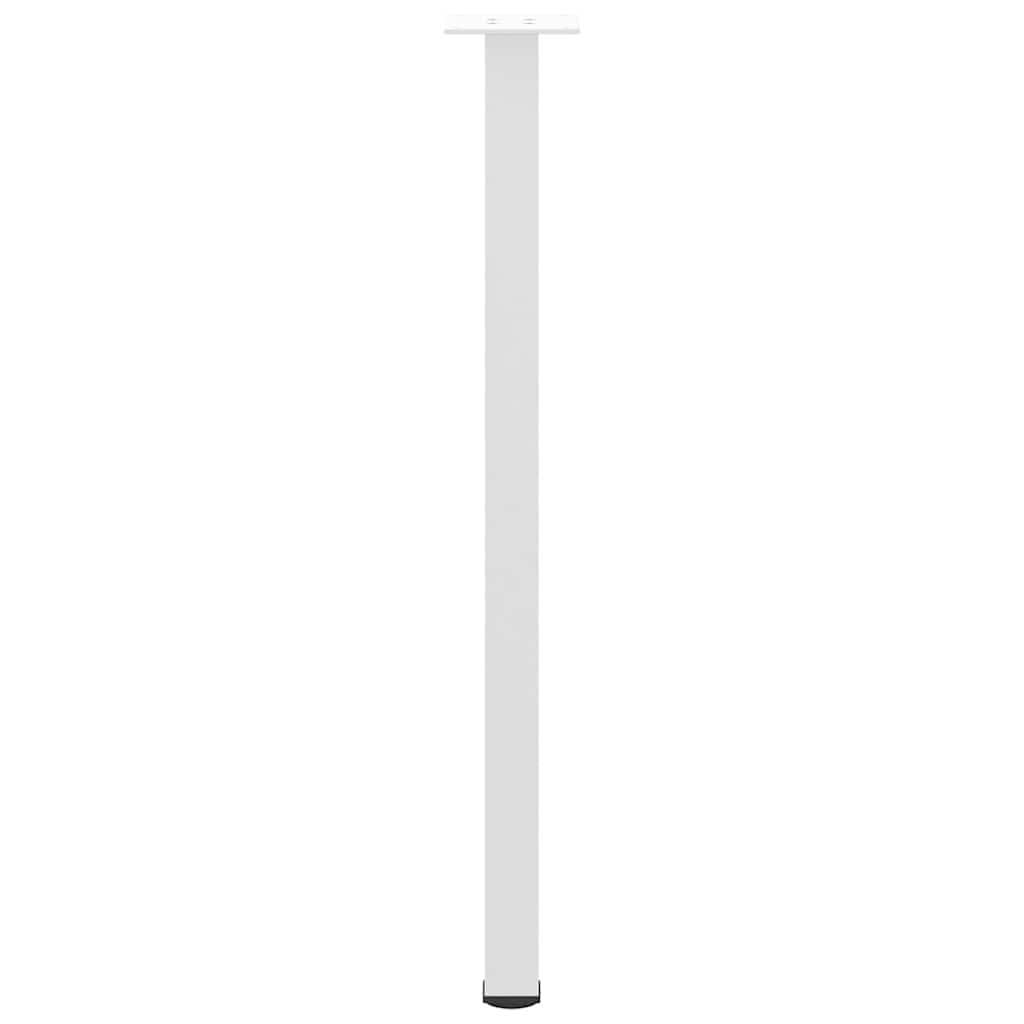 Pieds de table console 4 pièces Blanc 72-74 cm Acier - XIOS