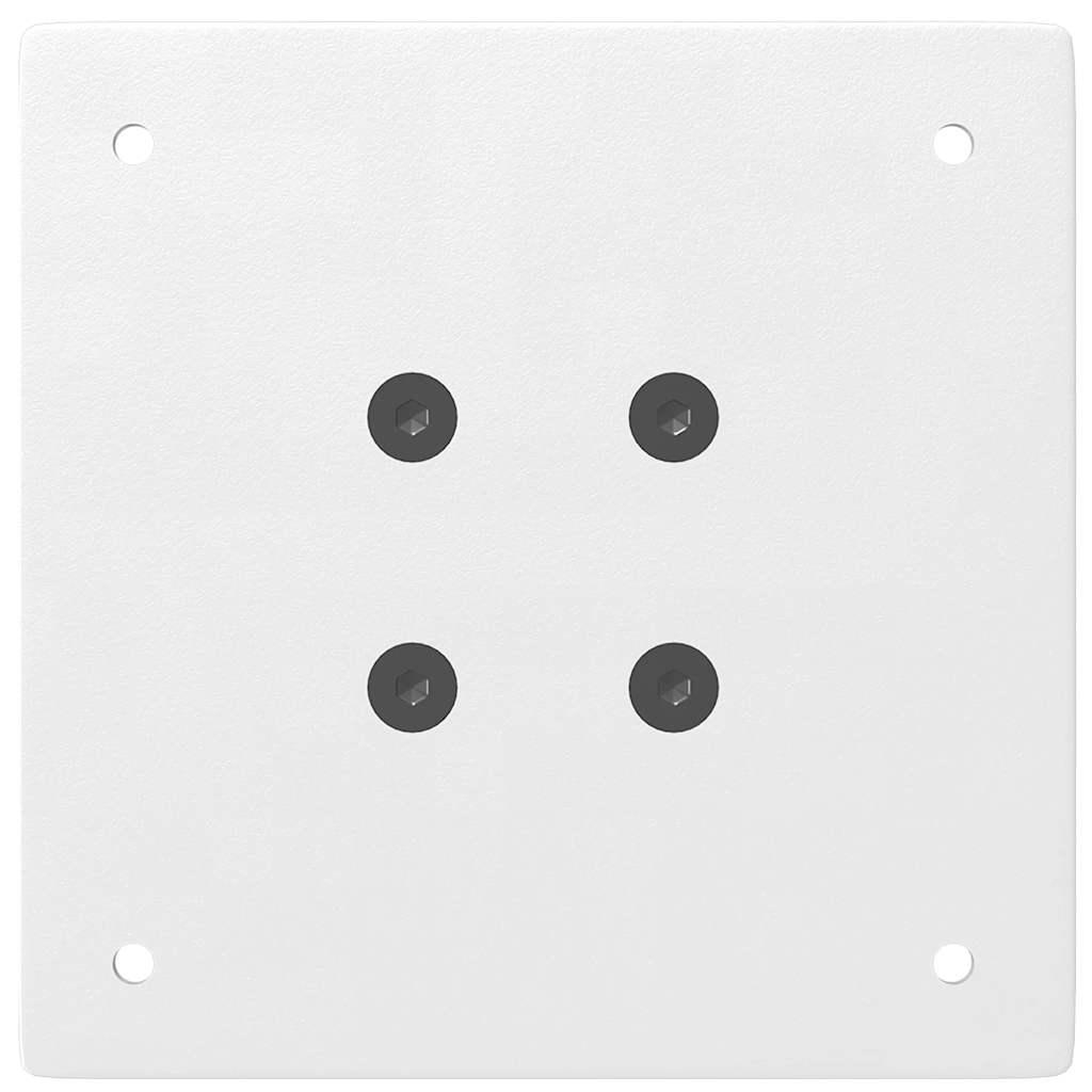 Pieds de table console 4 pièces Blanc 72-74 cm Acier - XIOS