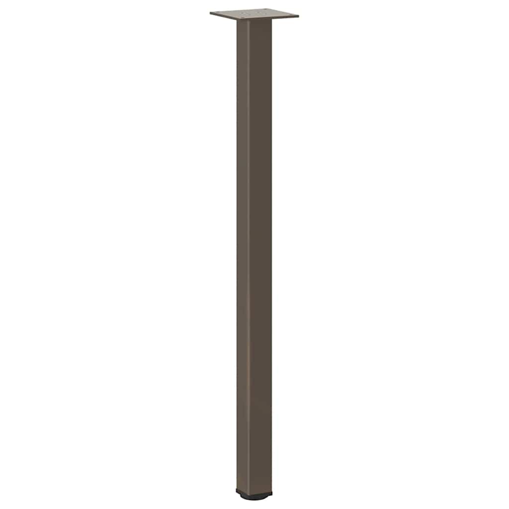 Pieds de table console 4 pièces Acier naturel 72-74 cm Acier - XIOS