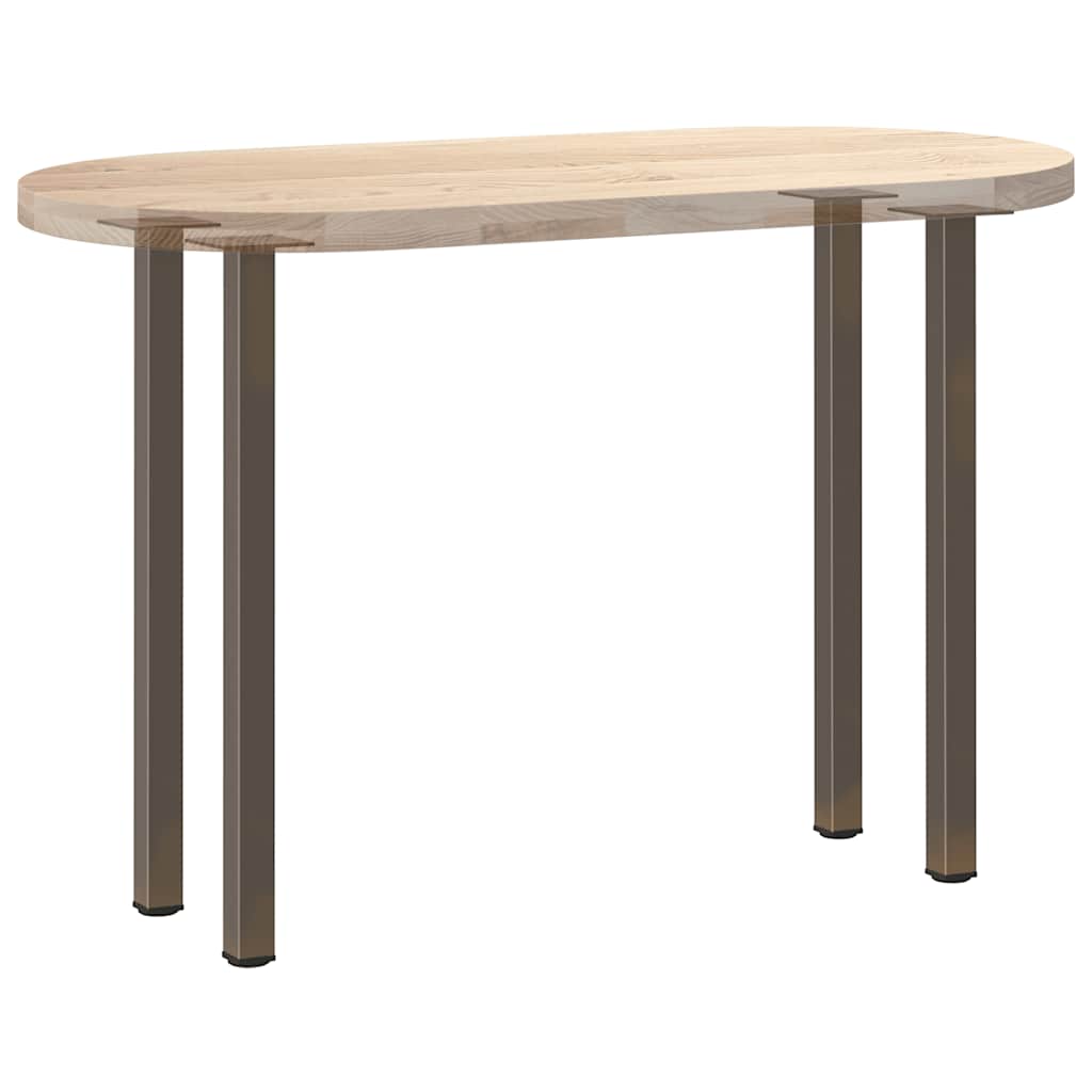 Pieds de table console 4 pièces Acier naturel 72-74 cm Acier - XIOS