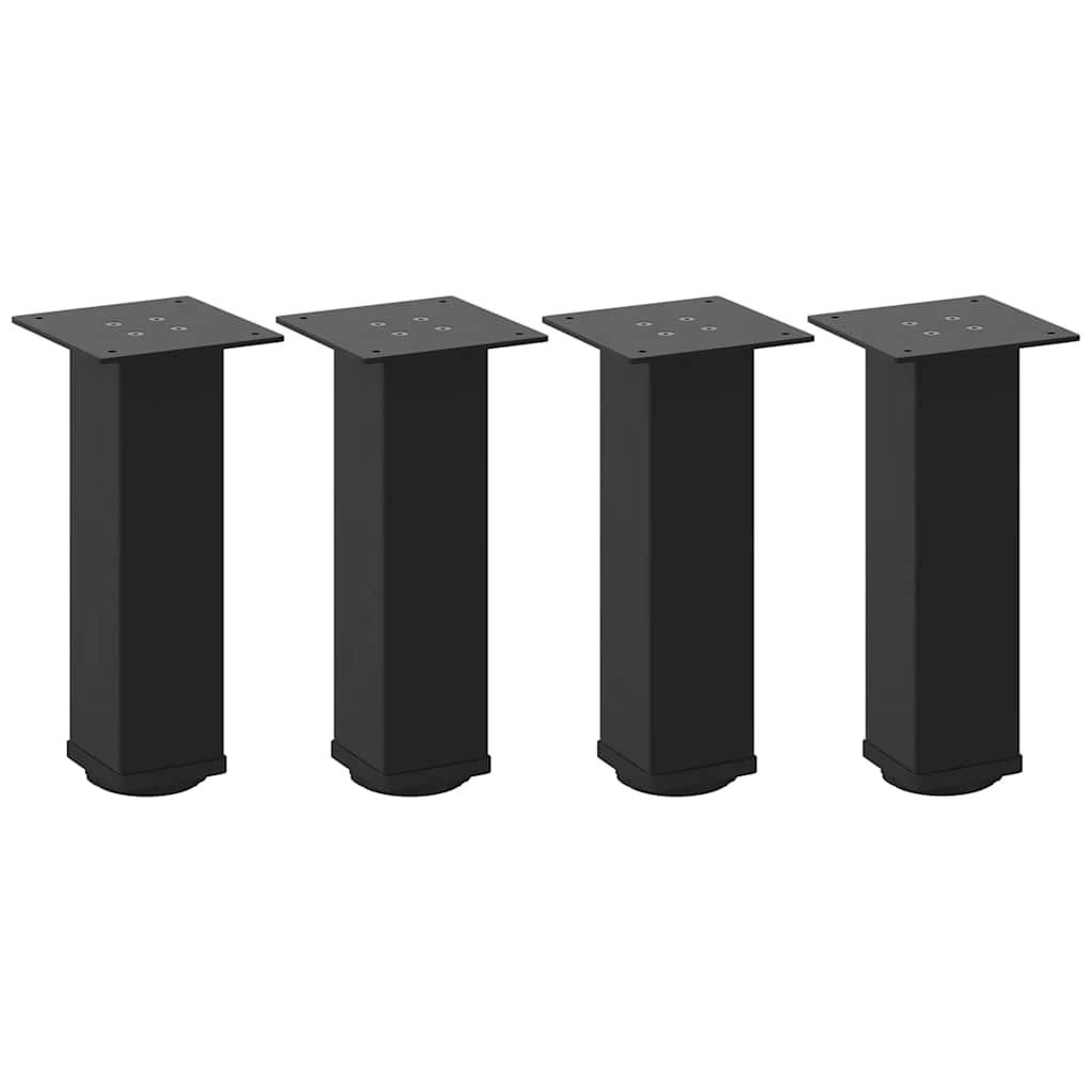 Pieds de table basse 4 pièces Noir 42-44 cm Acier - XIOS