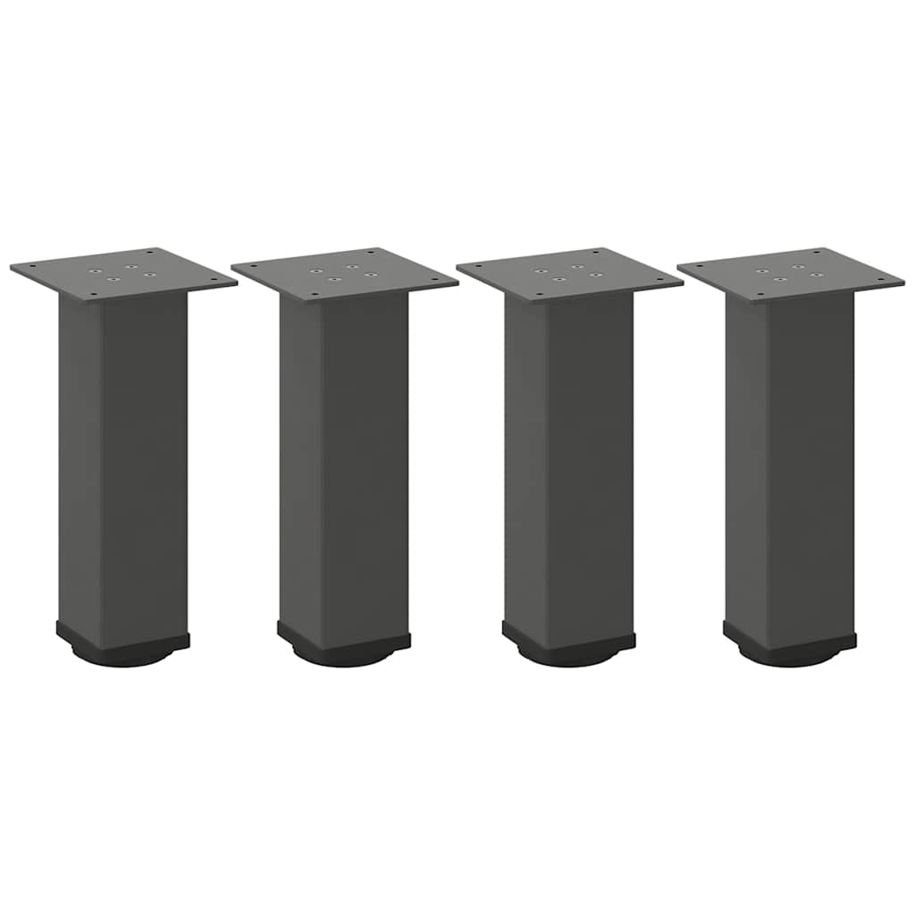 Pieds de table basse 4 pièces Anthracite 42-44 cm Acier - XIOS