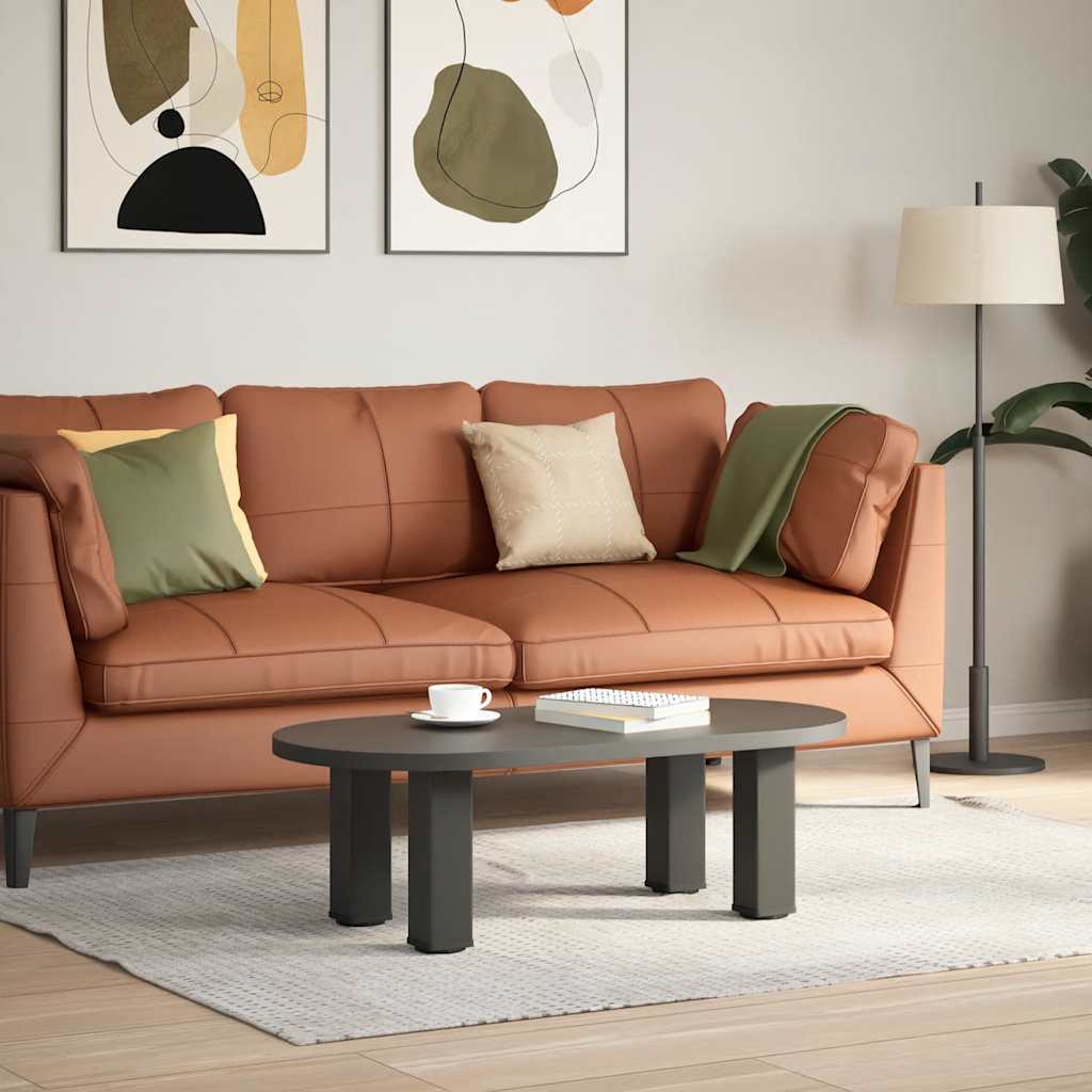 Pieds de table basse 4 pièces Anthracite 42-44 cm Acier - XIOS