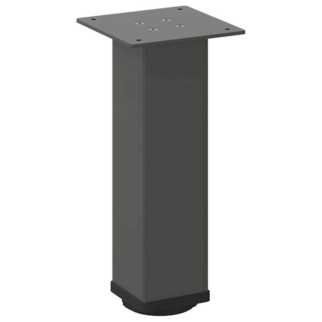Pieds de table basse 4 pièces Anthracite 42-44 cm Acier - XIOS