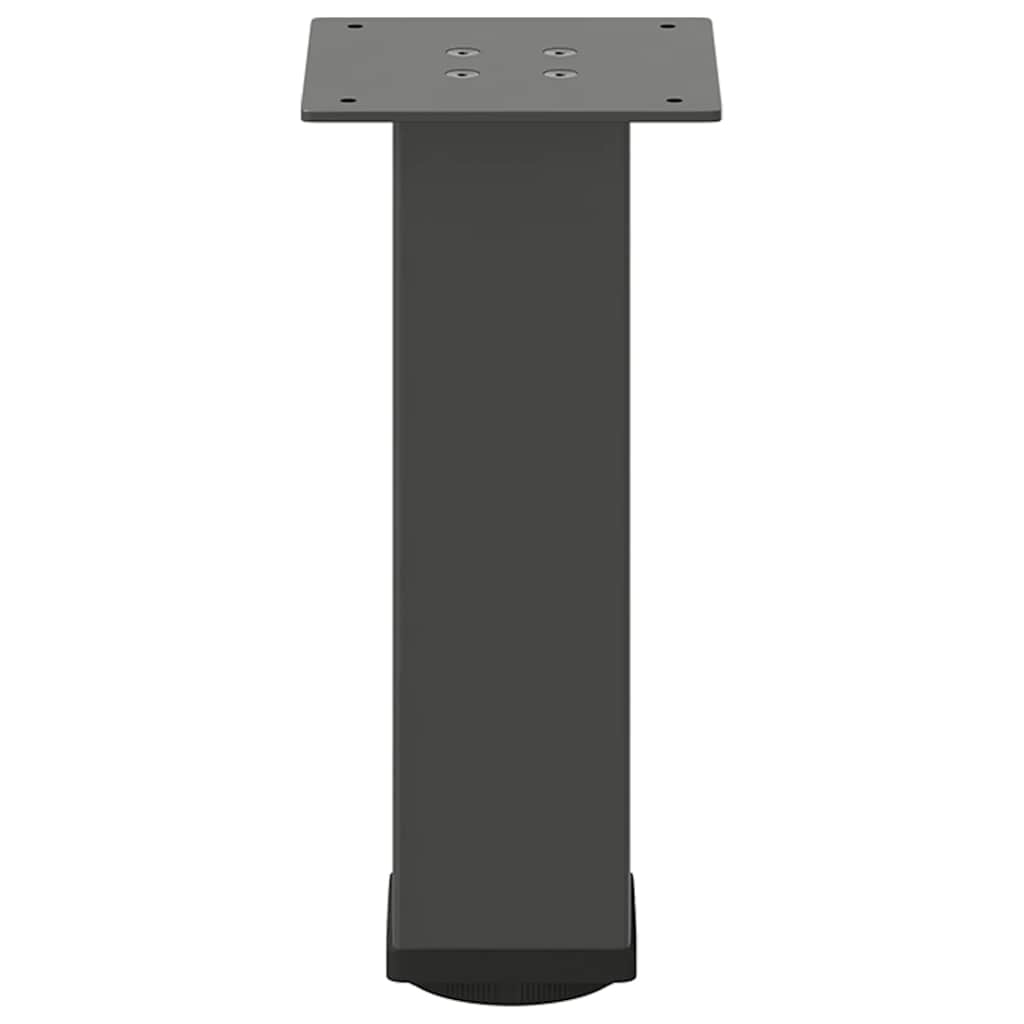 Pieds de table basse 4 pièces Anthracite 42-44 cm Acier - XIOS