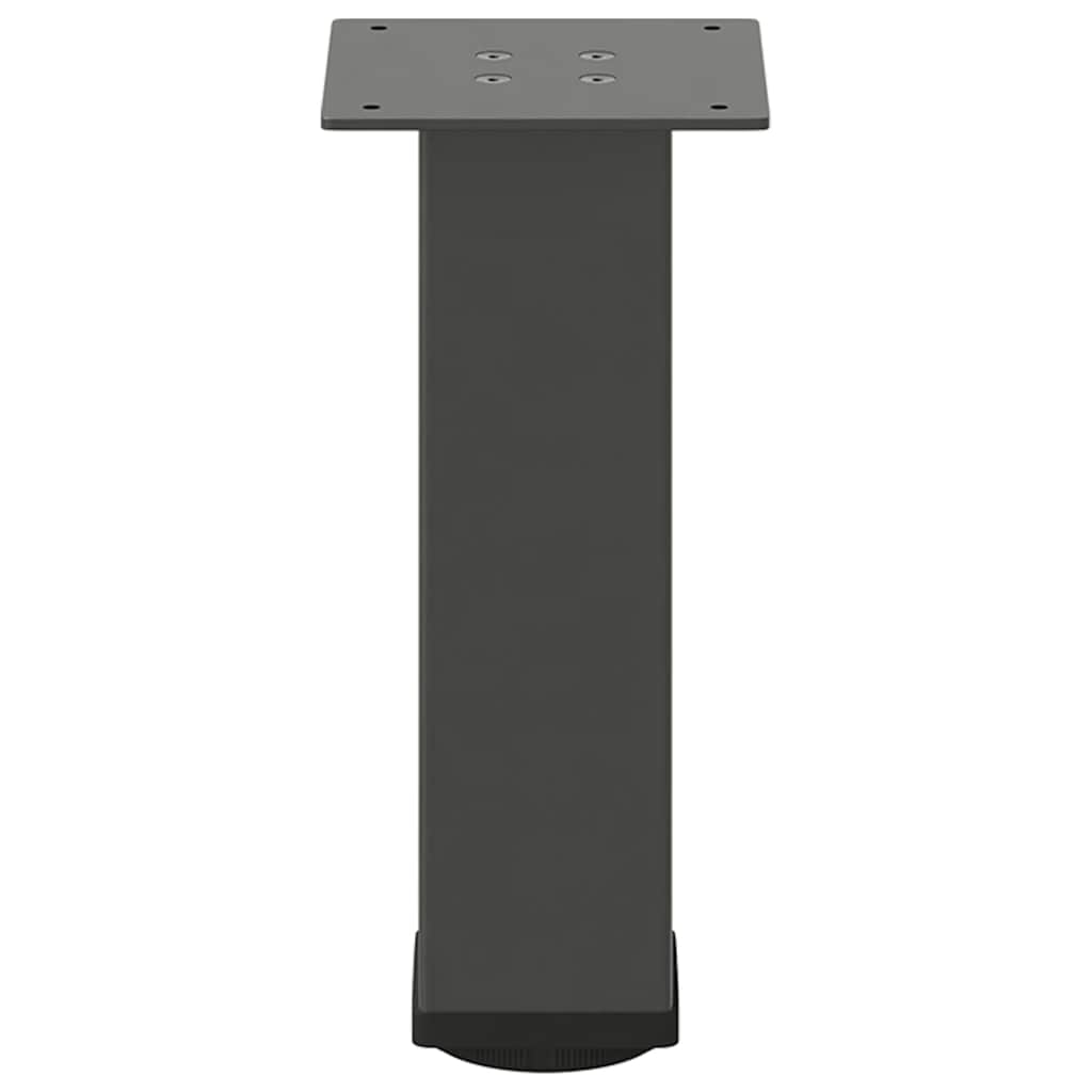Pieds de table basse 4 pièces Anthracite 42-44 cm Acier - XIOS