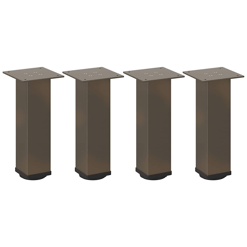 Pieds de table basse 4 pièces Acier naturel 42-44 cm Acier - XIOS