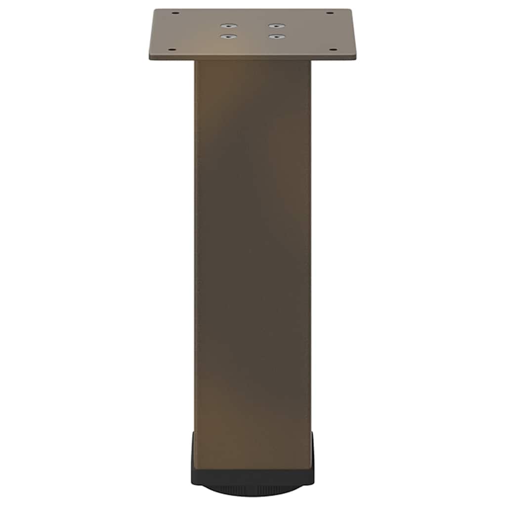 Pieds de table basse 4 pièces Acier naturel 42-44 cm Acier - XIOS