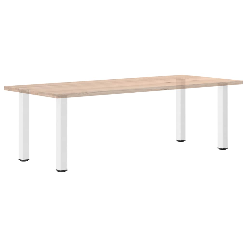 Pieds de table console 4 pièces Blanc 72-74 cm Acier - XIOS