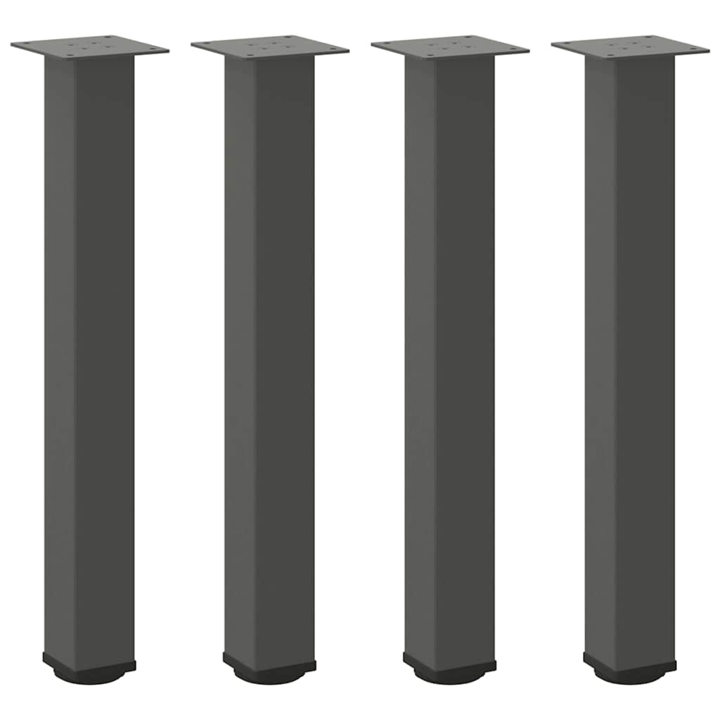 Pieds de table console 4 pièces Anthracite 72-74 cm Acier - XIOS