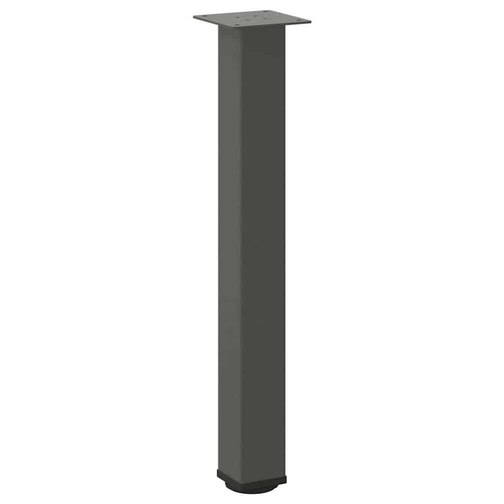 Pieds de table console 4 pièces Anthracite 72-74 cm Acier - XIOS