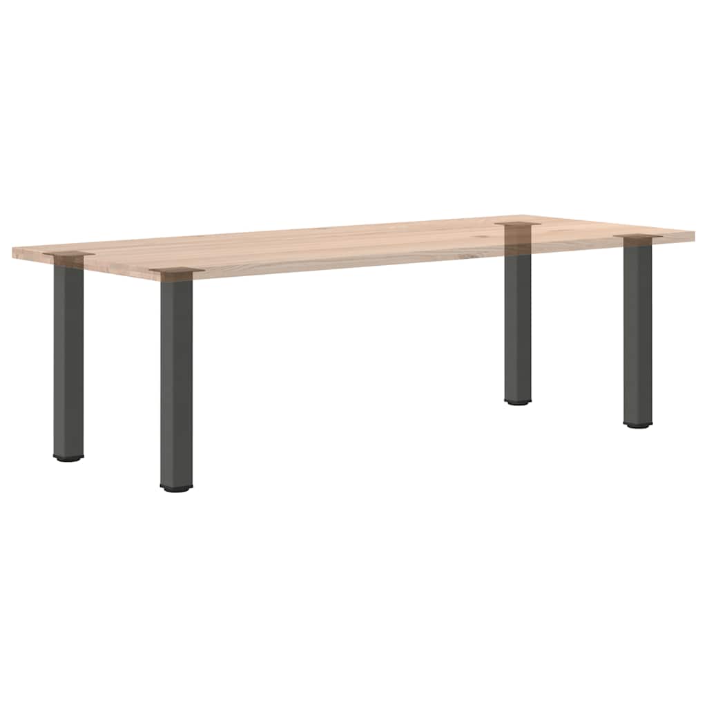 Pieds de table console 4 pièces Anthracite 72-74 cm Acier - XIOS